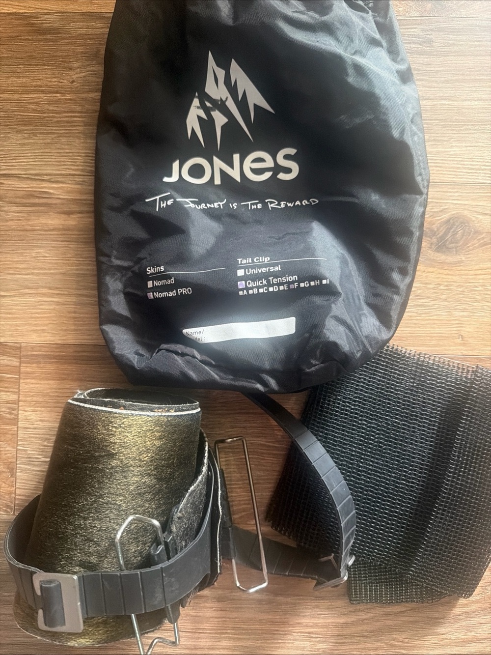 Jones splitboard skins nomad pro quick tension